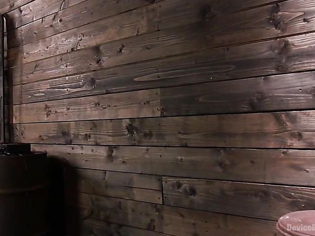 Shaved blonde Ariel X in Device Bondage