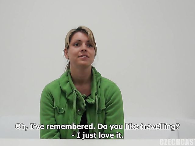 Big tits Czech chick Petra gets nude