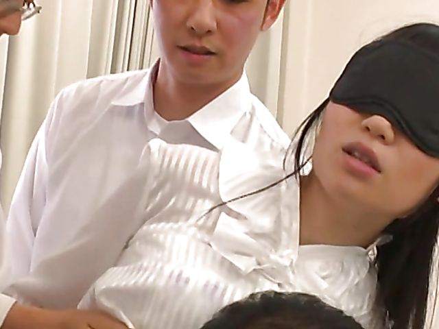 Censored Japanese gangbang at school with a cutie