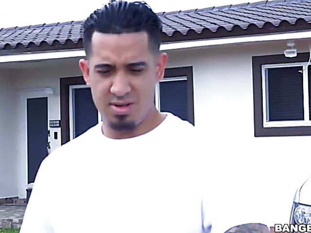 Big tit redhead Skyla Novea takes a cock in the kitchen