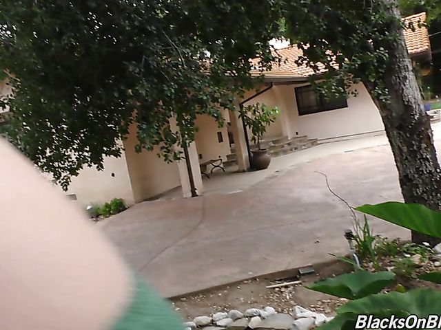 Alexa Grace interracial gangbang in the open air