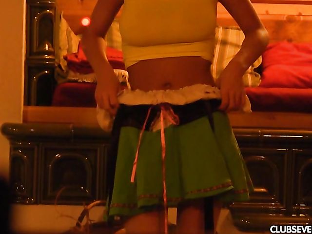 Busty teen Anabelle gets fucked in the Alps