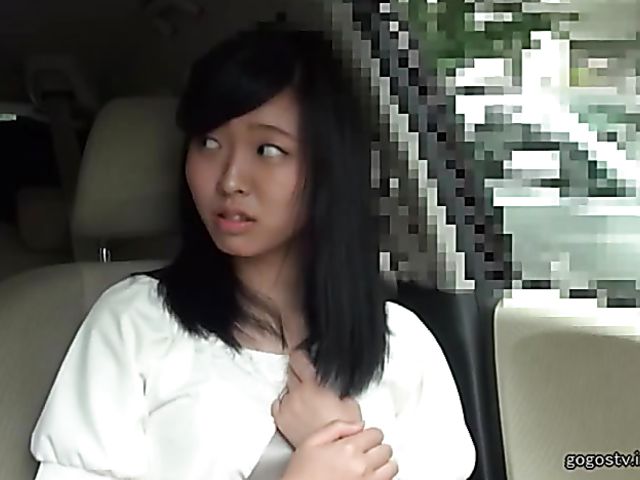 Shy Japanese girl with nice titties gets used