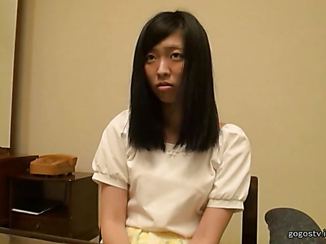 Shy Japanese girl with nice titties gets used