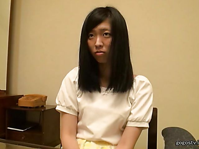 Shy Japanese girl with nice titties gets used
