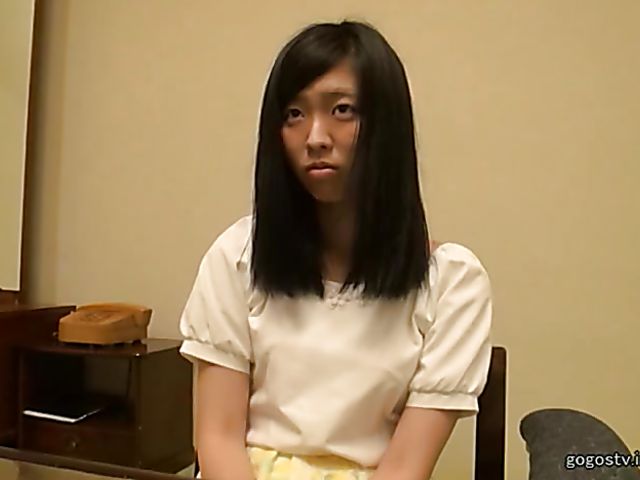 Shy Japanese girl with nice titties gets used