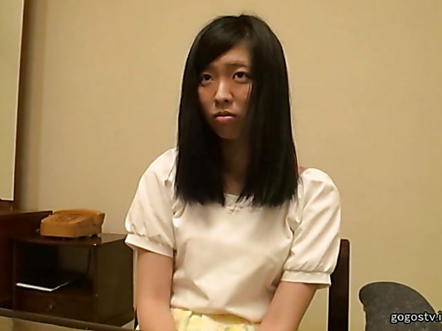 Shy Japanese girl with nice titties gets used