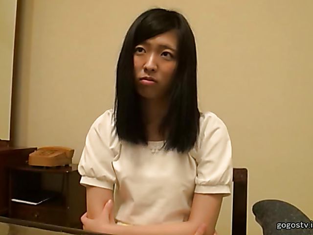 Shy Japanese girl with nice titties gets used