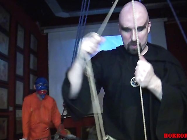 Kitana Lure public bondage completely naked