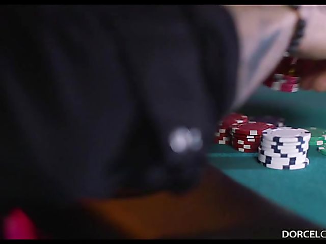 Anal threesome in the poker room with Cara St Germain and Lucia Love