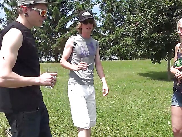 Farm sex and blowjob in the open air