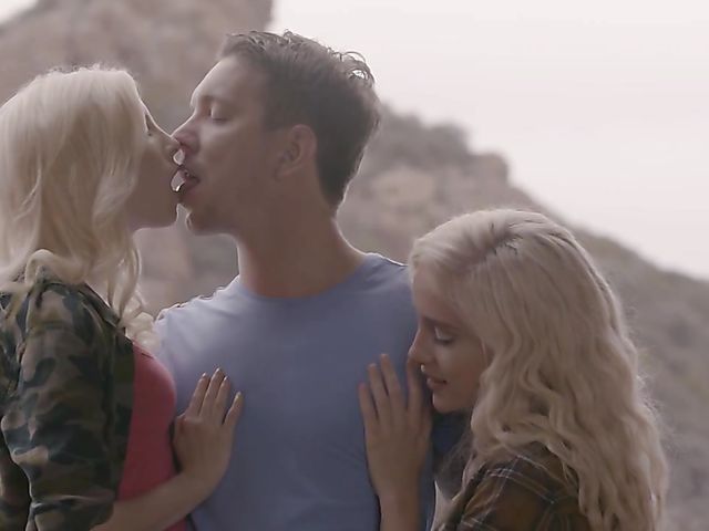 Two blonde threesome with Piper Perri and Naomi Woods