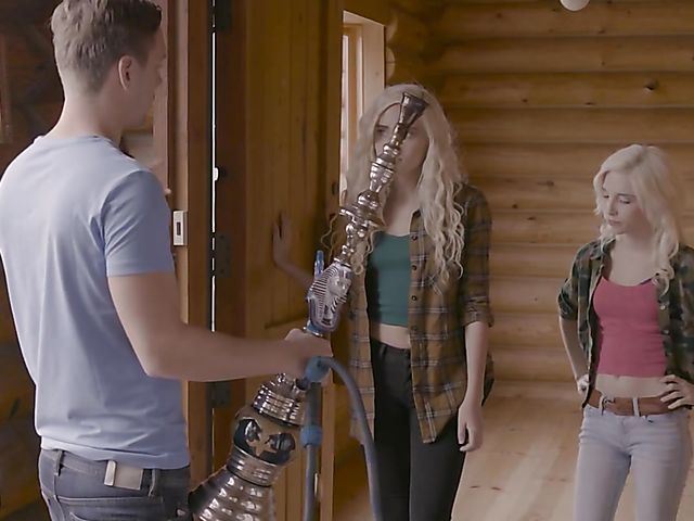 Two blonde threesome with Piper Perri and Naomi Woods