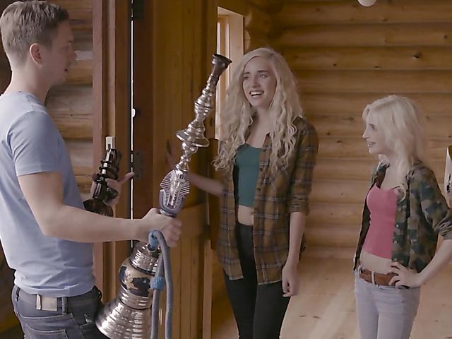 Two blonde threesome with Piper Perri and Naomi Woods