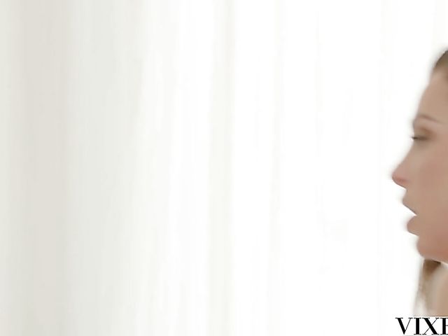 Gorgeous brunette Abigail Mac takes photographers solid cock