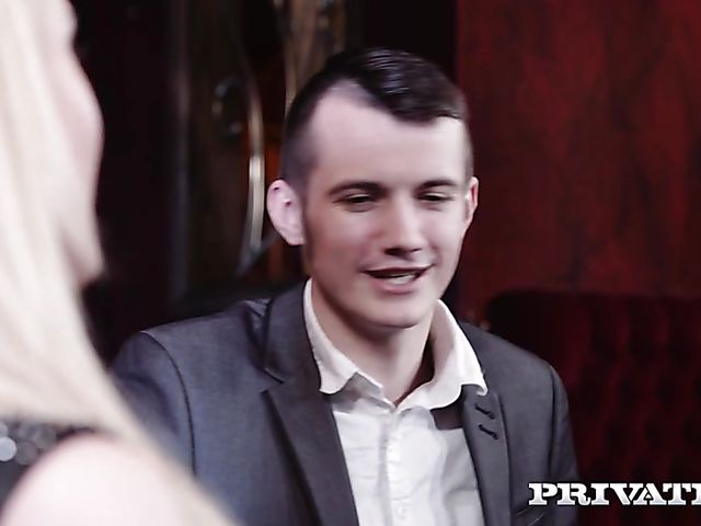 British slut Carmel Anderson sucks and fucks in the strip club