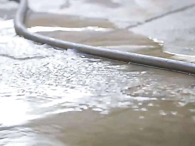 Wet bikini girl Abella Danger solo fingering by the pool