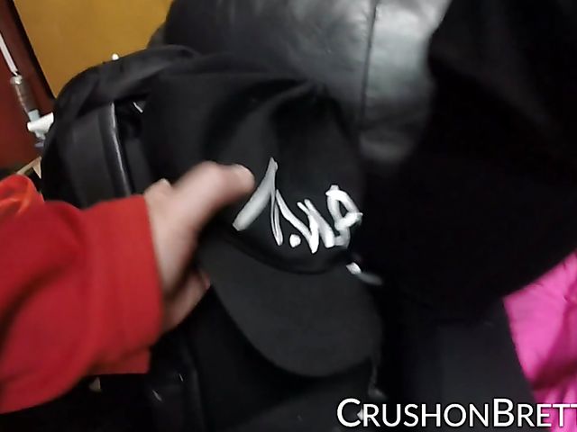 Big tits Brett Rossi behind the scenes in Philadelphia