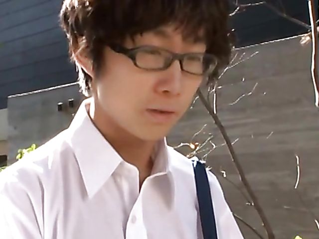 Shy Japanese guy gets some pussy