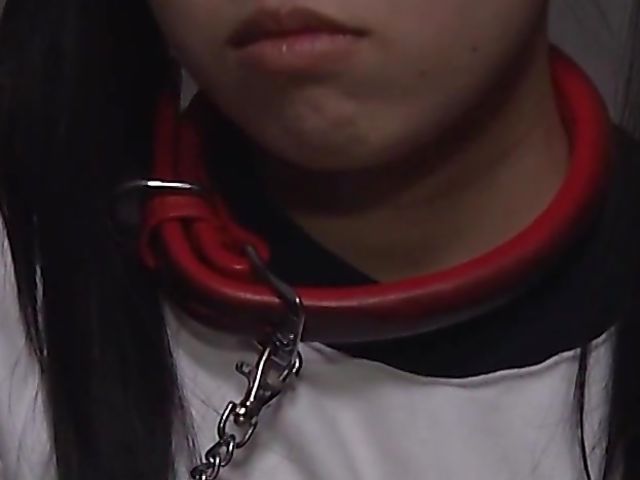 Japanese sex slave gets shagged on a leash