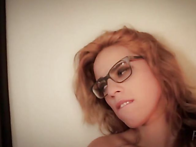 Hot girl with glasses Lucia Whore teasing and getting fucked