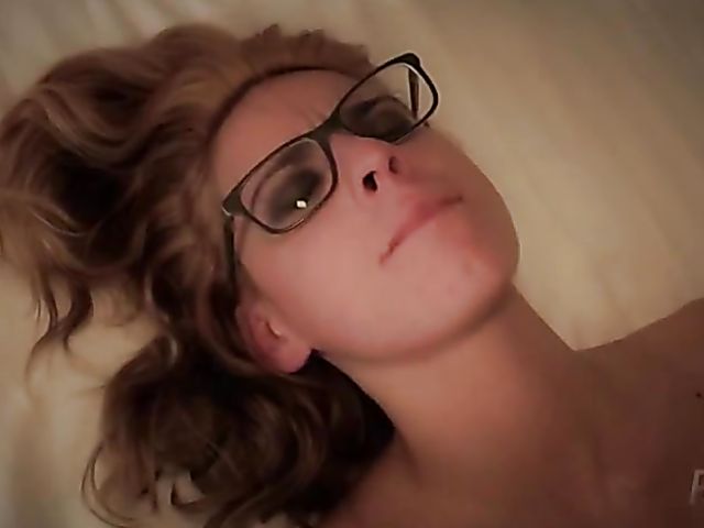 Hot girl with glasses Lucia Whore teasing and getting fucked