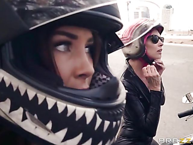 Group sex with busty biker girls Anna Bell Peaks and Felicity Feline