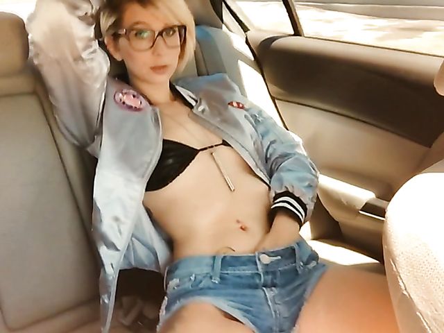 Riley Vega - Risky car masturbation on highway