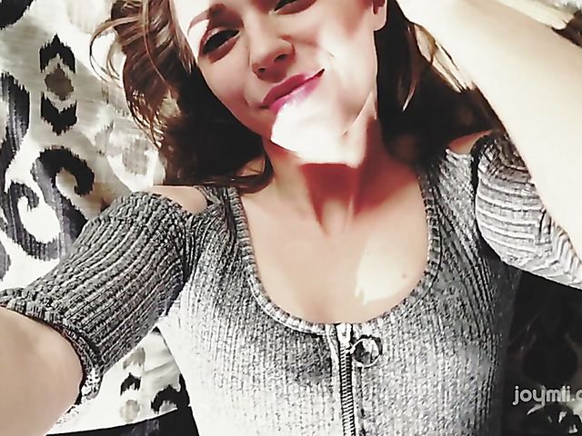 Mary Kalisy finger orgasm on the bed