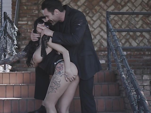 Tattooed widow Lily Lane gets fucked hard