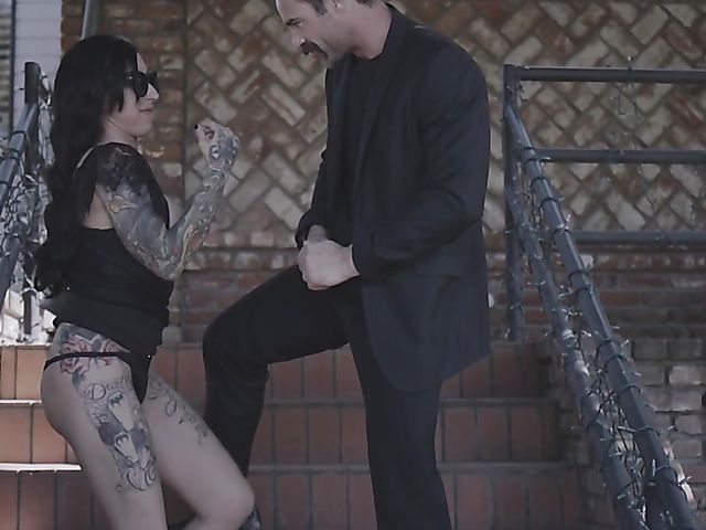 Tattooed widow Lily Lane gets fucked hard