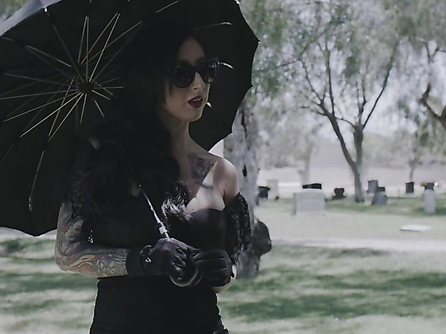 Tattooed widow Lily Lane gets fucked hard