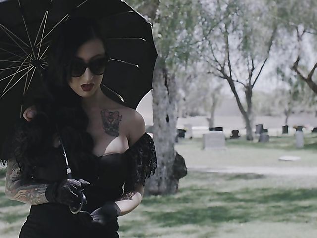 Tattooed widow Lily Lane gets fucked hard