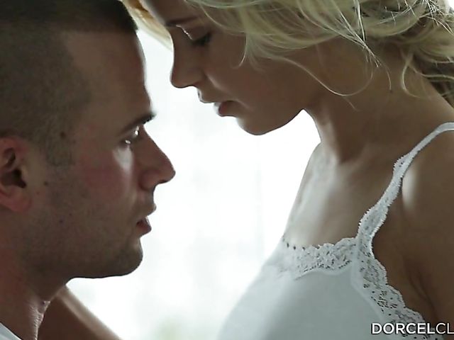 Euro blonde Dido Angel riding cock