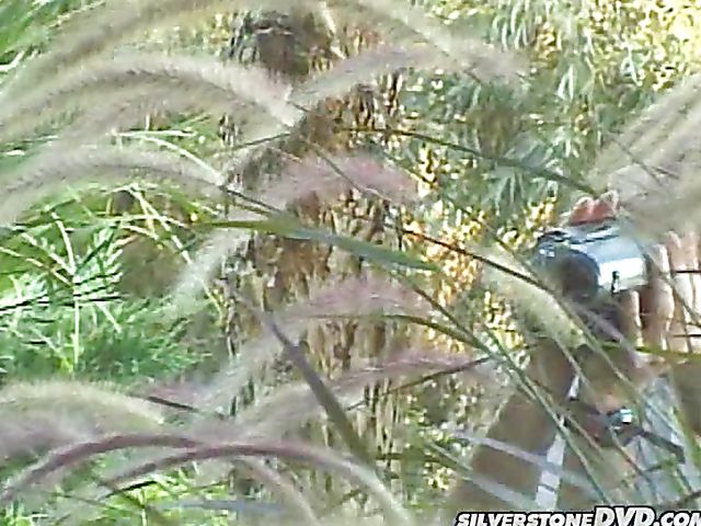 Shaved asian sucks and fucks in the outdoors