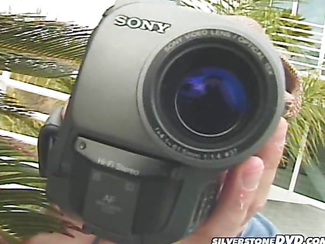 Outdoor lesbian fun by the pool