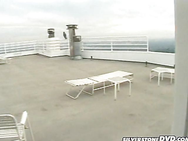 Outdoor lesbian fun by the pool