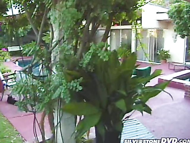 Hot babe gets a fuck in the garden