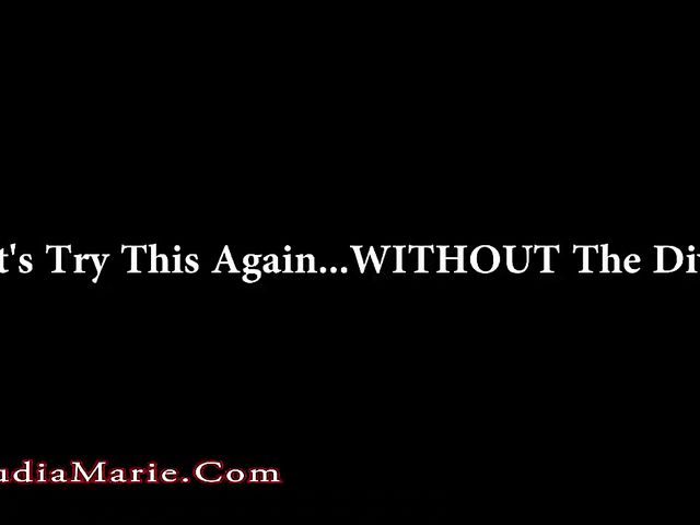 Busty Claudia Marie skinny dipping in a hot summer afternoon