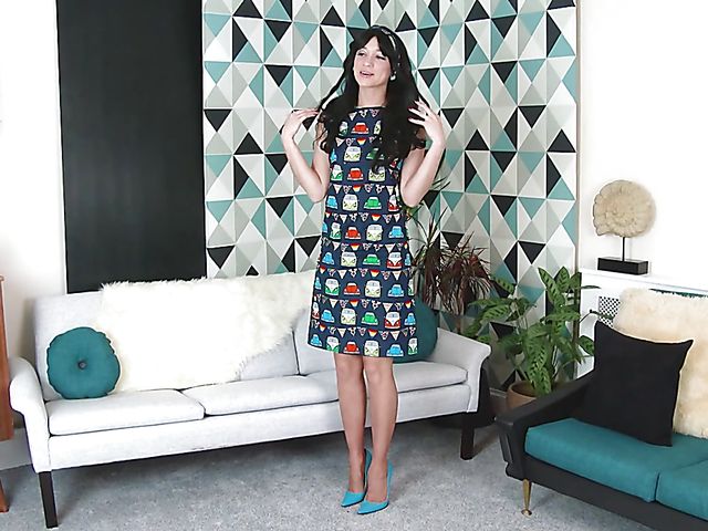 Tracy Rose solo masturbation in vintage lingerie