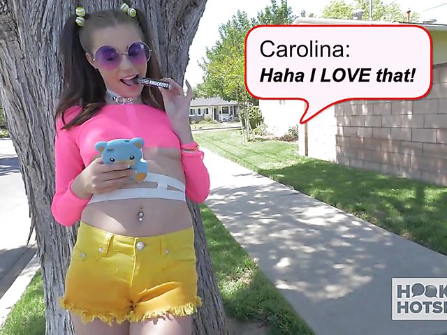 Carolina Sweets - 18 yo teen gagging and fucking