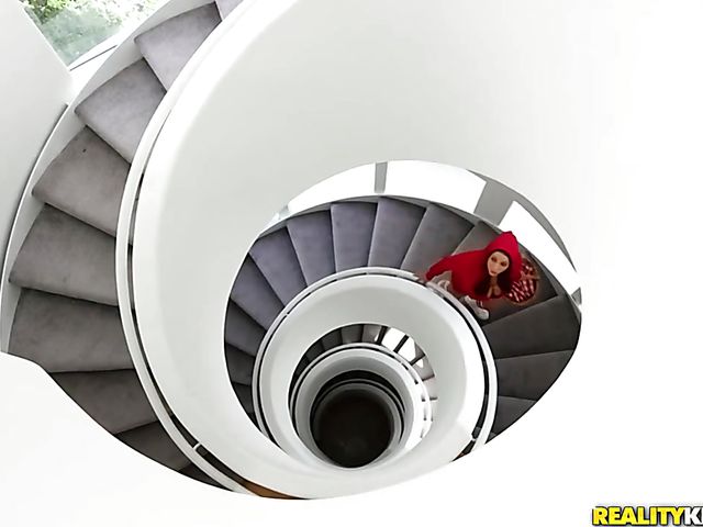 Busty natural Little Red Angela White gets railed