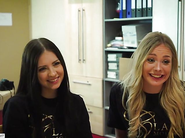 Rebecca Volpetti and Angie Lee in old and young threesome