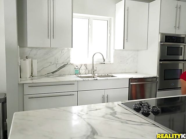 Skinny busty Olivia Blu fucks a handyman