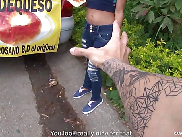 Big ass latina picked up and banged