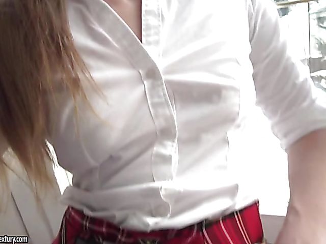 Anal schoolgirl takes a black meat