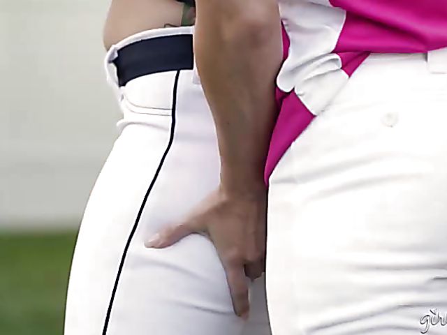 Baseball girl Abigail Mac gets seduced and licked by hot lesbian Mandy Muse