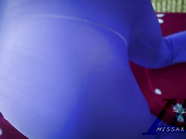 Darcie Dolce with huge naturals strips and has fun after workout