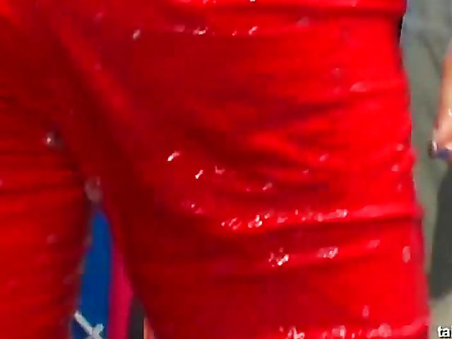 Wet party babes dancing in the club