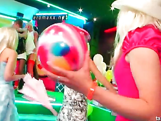 Party babes flashing boobs in the club